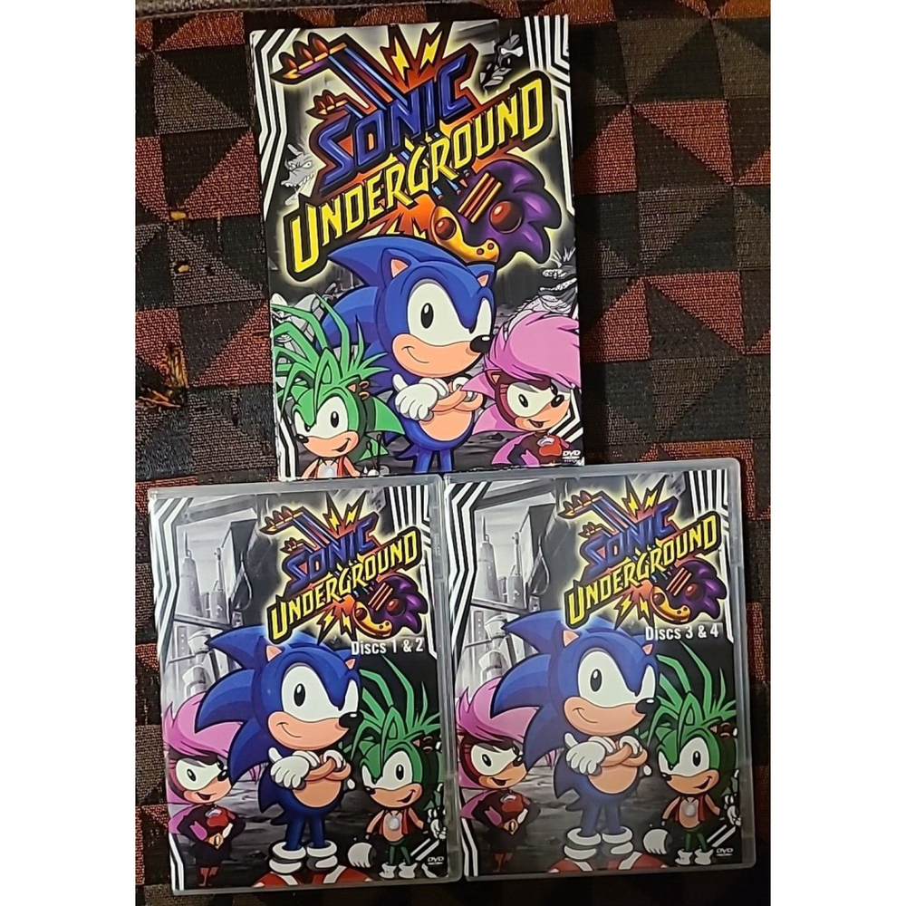 Sonic Underground, Volume 1 (DVD, 1999, 4 Discs) 1st 20 Episodes & CD Soundtrack